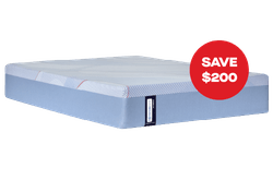 Posturepedic Hybrid mattress with "Save $200" badge