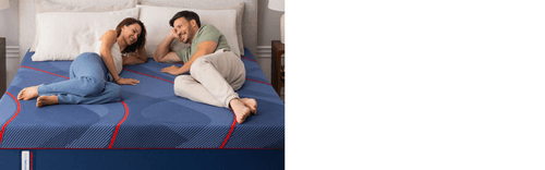 Couple on a Sealy Posturepedic
