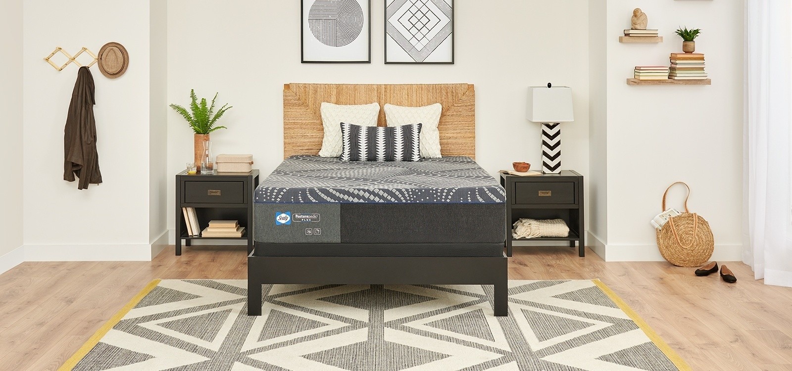 Posturepedic plus foam mattress styled